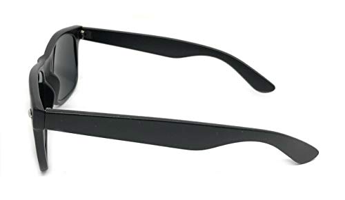 My Shades - Retro 80's Classic Rectangle Sunglasses (Black Matte, Smoke)4