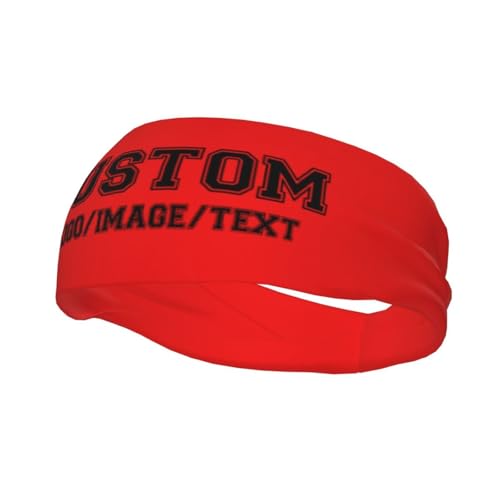 Custom Sport Headbands Bulk Custom Sweatbands with Text Name Image Photo Personalized Unisex Bandana for Women Men2