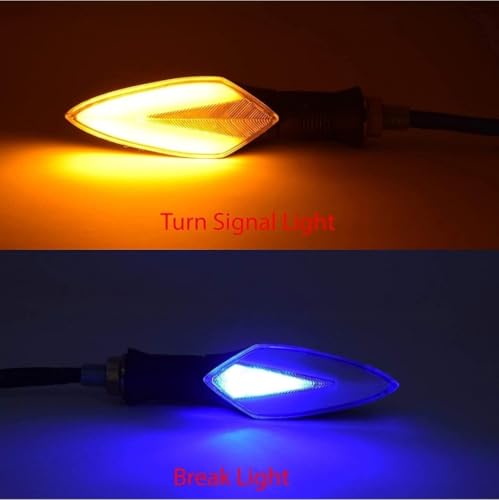 Image of Side, Rear, Front Neon Indicator Light for Universal For Bike, TVS Apache 4V 160 /200 (BS6), Apache RTR 150, Universal For Bike, Apache RTR 180 (Yellow, Blue) (Pack of 4)