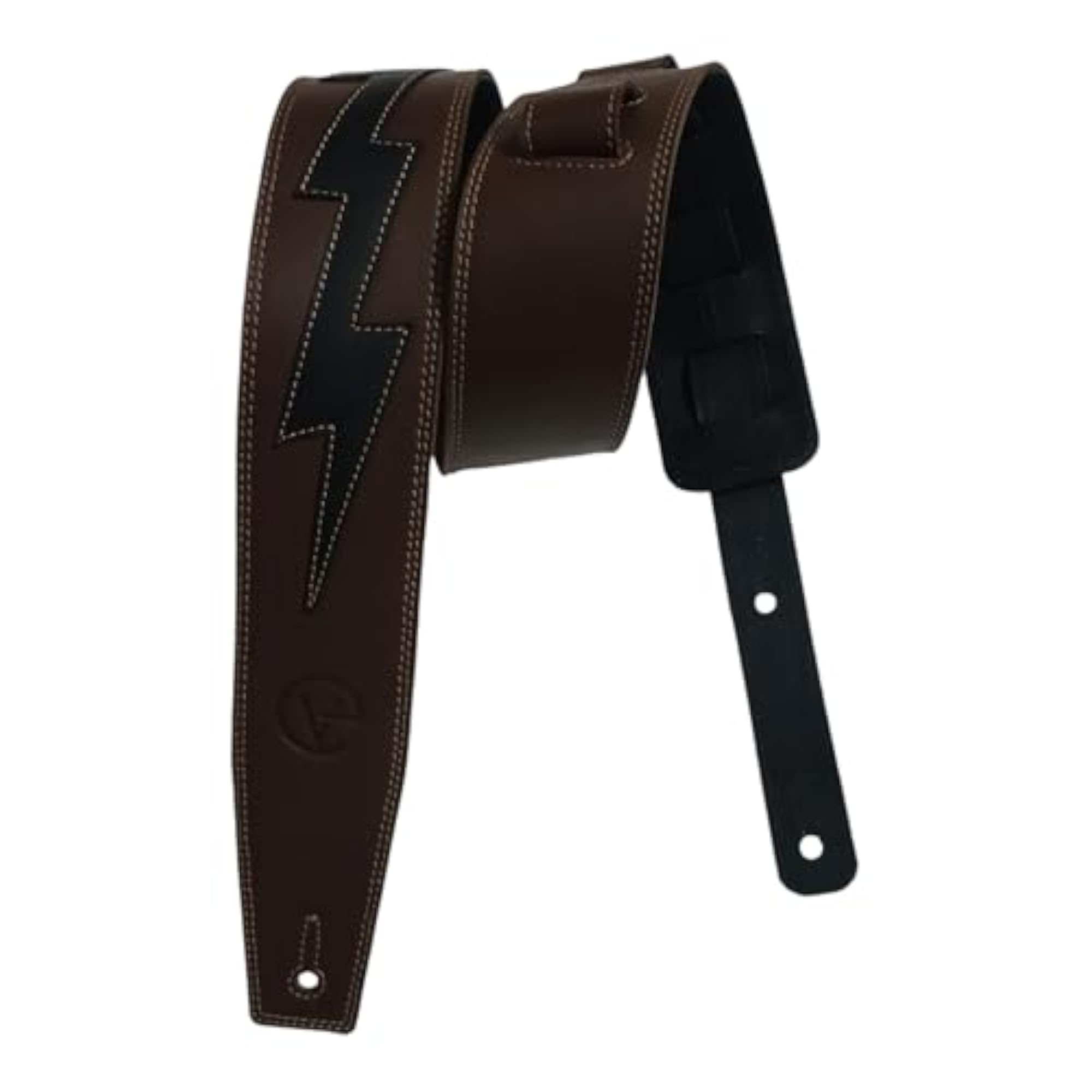 Leather Guitar Strap for Bass, Electric, Acoustic Guitars