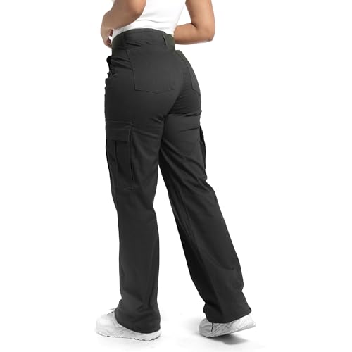 Soulsfeng Women's Baggy Cargo Pants Relaxed Fit Casual Cotton Hiking Pants with 6 Pockets2