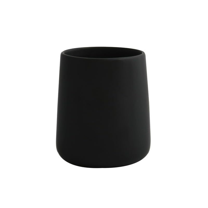 MSV Monie Becher aus Keramik, matt, Schwarz, Black