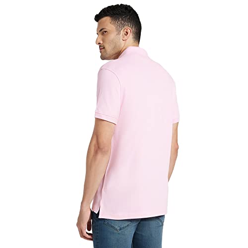 Image of Tommy Hilfiger Solid Regular fit Cotton Polo t-Shirt
