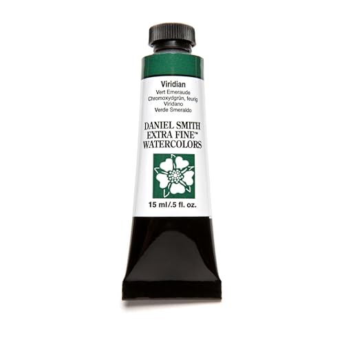 Daniel Smith, Viridian Extra Fine Watercolor 15ml Paint Tube, 5 Fl Oz (284600112)