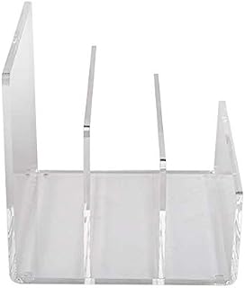 Crystal Clear Acrylic Desktop File Sorter Holder - Lucite Mail, Paper, File Folder