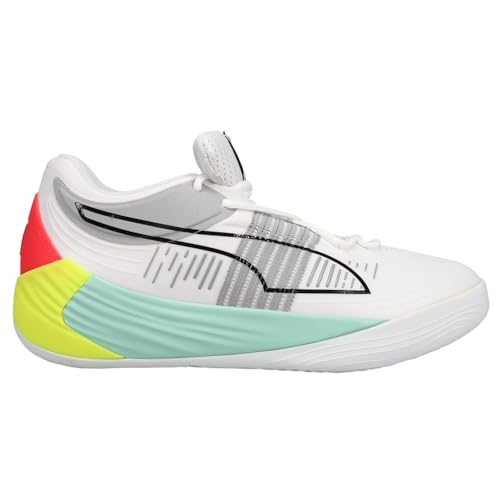 PUMA Mens Fusion Nitro Basketball Sneakers Shoes - White - Size 11.5 M