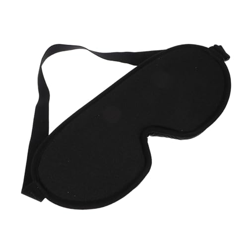 KOMBIUDA シーデザイン 睡眠用アイマスク 目かくし 遮光 スリープマスク 旅行にも 家用 黒色