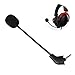 Microfono di ricambio da 3,5 mm, compatibile con Kingston Hyperx Cloud Alpha Cloud/Hyper X Cloud 2/Hyperx Cloud 3/Cloud Core/Cloud Pro, Cloud X Microfono a cancellazione del rumore per videogiochi immagine