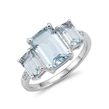 Natural 2ct Aquamarine 925 Solid...