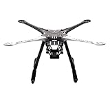 S500 Quadcopter Frame Kit,Carbon Fiber FPV Drone Frame PCB Version with Landing Gear,500mm Wheelbase,Compatible with Pixhawk, 2212-2216 Motors (Black and white)
