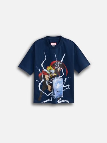 Image of Nap Chief Kids Cotton Official Marvel Superhero's Printed Co ord Sets for Boys & Girls, T Shirt and Shorts for Casual Wear
