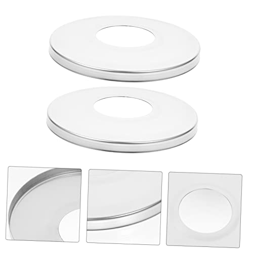2 tapas decorativas de acero inoxidable para escalera de piscina miniatura 2