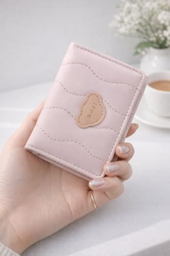 Image of Valerie Wallets for Women Leather Cute RFID Blocking Small Bifold Wallet with Zipper Coin Purse for Girls and Ladies Women's Wallet (Pink)