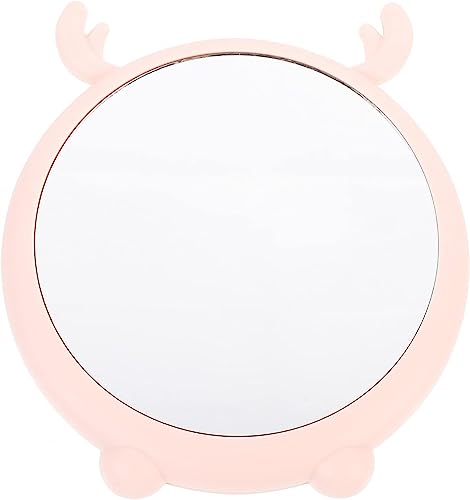 Image of FLEXER Desktop Makeup Up Mirror Simple Round Cosmetic Table Mirrors (Multi-Color,1 Pcs)