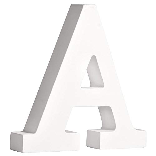 Rayher 62652000 MDF Letter A White 11 cm Thickness 2 cm