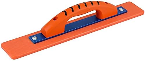 Kraft Tool Flotador de hormigón manual Orange Thunder de 18 x 3 pulgadas, revolucionaria tecnología KO-20