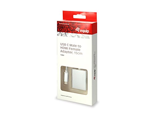 Equip USB Type C Male to HDMI Female Adapter 0.15 m, White - Image 4