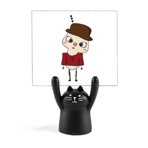 Support pour mémo chat noir Plcity idée cadeau originale pour collègue