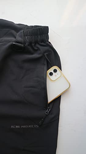 Acme Projects Herren Leichte Wasserabweisende Wanderhose, schwarz, groß