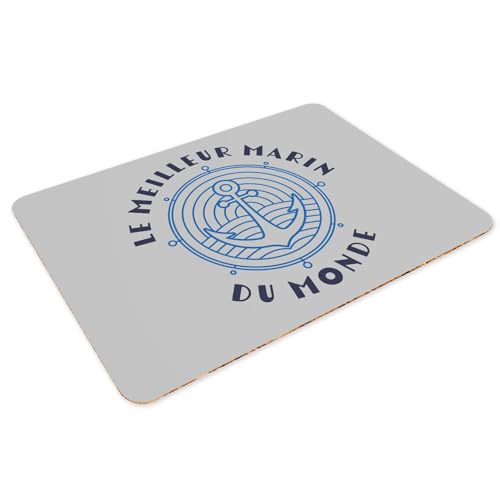 Sets de table marine en liège gris cadeau idéal pour passionné de bateau
