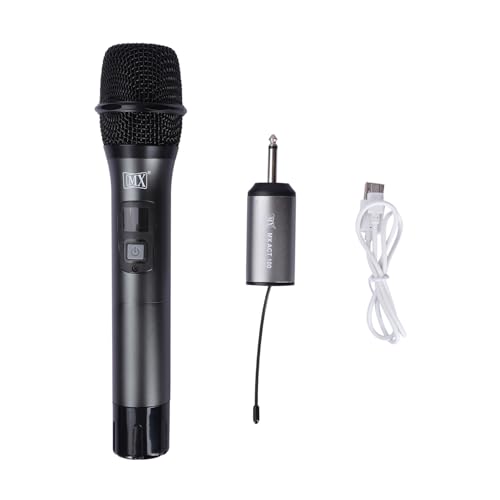 Image of MX Wireless Microphone for Singing Professional UHF Metal Handheld Dynamic Mic System with Receiver for PC Amplifier YouTube Karaoke Speaker PartySpeech