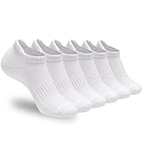 ATBITER Ankle Socks Women's Running Athletic No Show Tab Socks Cushioned Low Cut 6-Pairs