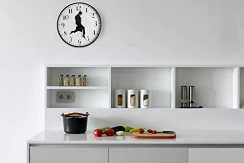 Tankrin Ministry Of Silly Walks Clock, Silly Walk Wall Clock, A Interesting Wall Clock For Bedroom Kitchen Living Room, Novelty Home Decor Gifts (Black) #TOP3