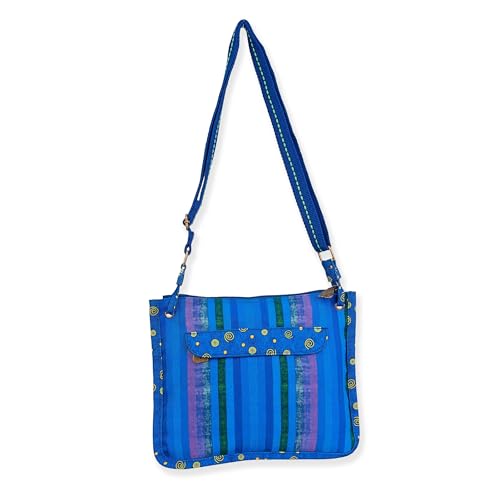 Bolso Tote Cruzado Sun 'N' Sand Azul 12x9.5 pulg miniatura 2