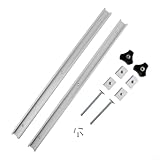 Ensemble de rails en T en alliage d'aluminium avec poignées coulissantes et vis pour le tr...