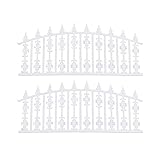 Bordure de clôture blanche : la mini clôture en plastique, pratique et durable.