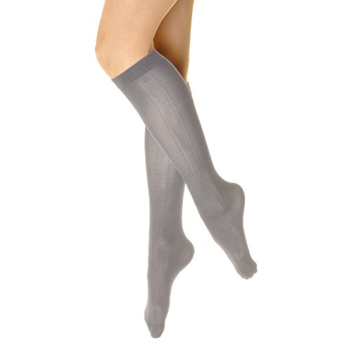 Angelina Sheer Support Nylon Knee-High Stockings (6-Pairs)