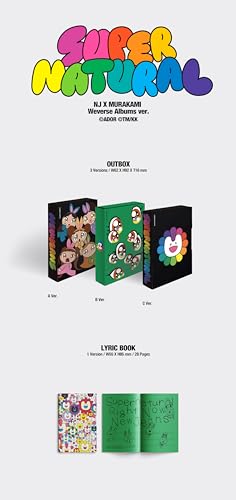 valueflag NewJeans Supernatural NJ X MURAKAMI Japan Double Single Album with Tracking Sealed New Jeans Weverse Albums B Version