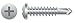 #8 x 1-1/4" Phillips PAN Head 410 Stainless SELF-Drilling Screws 5M Box