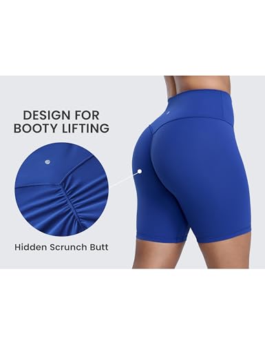 Image of CRZ YOGA Secretsculpt Biker Shorts 6 inch | Booty Scrunch Butt, Butterlift, Buttery Soft, Moderate Compression, Workout, Pilates, No Front Seam, High Waist, for Women