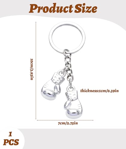 Image of Boxing Gloves Keyring, Keychain for Fitness Lovers, Birthday Surprise, Gift for Sports Lovers, Gift for Men and Women