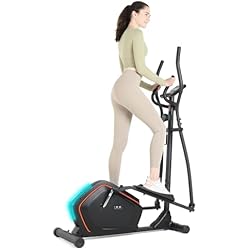 Eliptica Con Asiento ISE Bicicleta elíptica de Calidad con Consola y Soporte de 8 Niveles de Resistencia, ergómetro, Bicicleta estática, SY-9906