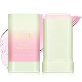 Qifylmaf PH Color Changing Blush Stick, Multi-Use Makeup Blush Stick Cream Blush Stick, Tinted Solid Moisturizer Stick for Cheek & Eyes & Lips (#1 PH Shy Pink)