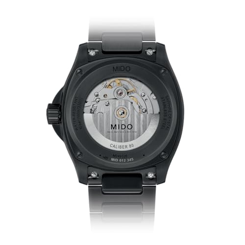 Image of MIDO Multifort TV Big Date - Swiss Automatic Watch for Men - 40mm Case with Transparent Caseback