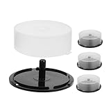 Esthétique moderne : son design simple et élégant complète n'importe quel décor, ce qui en fait un ajout polyvalent à n'importe quelle pièce ou espace de bureau, noire avec couvercle, boîtes d'expédition pour vinyles