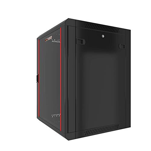 Wall Mount Server Rack Cabinet Locking Computer Cabinet Network Enclosure For Electronics Security Audio Video Av Equipment Data Rack 24-Inch Depth Server Cabinet (15U) #TOP1