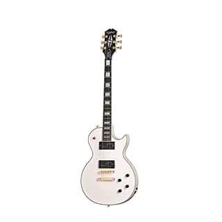 Epiphone Matt Heafy Les Paul Custom Origins Bone White – Guitare Électrique Signature - Les Beatles, Paul McCartney, John Lennon, RIngo Starr, George Harrison