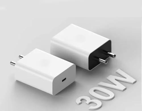 Image of Original C Type Cable and Adapter 30W Phone Charger Compatible with Google Pixel Phones (Adapter & Cable) with SIX Months Replacement Warranty