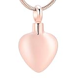 Tamaño Colgante: 12-45MM kliy Caja Funeraria Colgante De Urna De Corazón En Blanco/Grabable Collar De Cremación Humana Ataúd Fúnebre Pérdida De Amor Recuerdo Joyas Mantenga Cenizas @ Pendant_Only