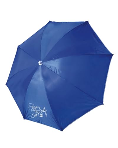 SUN & SURF Sombrilla Muy Grande TOP de Playa Inclinable Sistema SAFE and STABLE con Protección Solar UPF50+, 220cm, Reclinable y Resistente al viento
