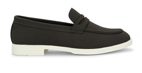 Image of MACTREE Suede Leather Stylish Loafers Shoes for Men