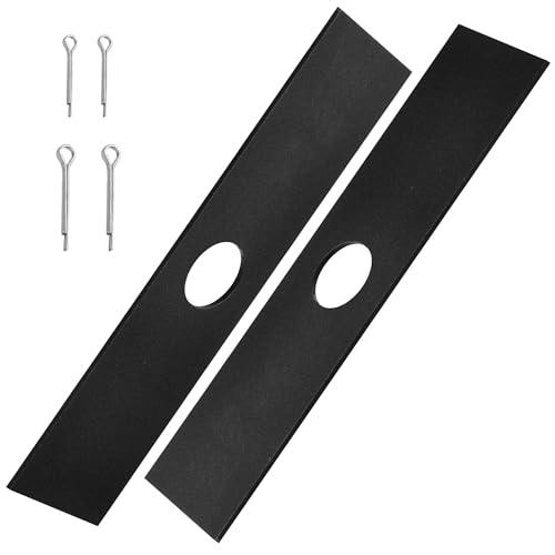 2 Pack (8 X 2 1 Center Hole) AEB0800 Multi-Head System Replacement Edger Blade Compatible with EGO 56V Edger Models EA0800 ME0801 ME0800 - with Edger Cotter Pin - Black