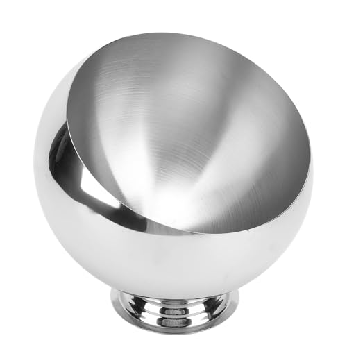 Fdit 304 Edelstahl, die Schräge Gewürzschale, Mehrzweck -Servierschüssel für Küche, Dessertfrucht, Nicht Leicht an Lebensmitteln, Einfaches und Stilvolles Design (Großgröße mit Basis)