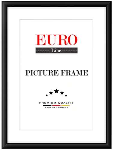 euroline35 marco de fotos sobre medida para los cámara 47 cm x 10 – 150 cm, creación sobre medida del marco de madera (MDF, incluidos cristal acrílico tratado antirreflejos y parte trasera (MDF, anchura del marco: 35 mm, madera, negro mate, 47 x 138 cm format d'image