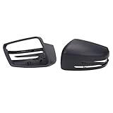 Produkttyp: Spiegel & Taschen Security Accessory Autospiegel Ersatzabdeckungen Auto-Tür-Seitenrückspiegel-Abdeckungen Außenspiegel Kappen for Mercedes Benz W212 W204 W221 W176 W246 S350 S400 S450 S500 2128100364 (Color : Black)