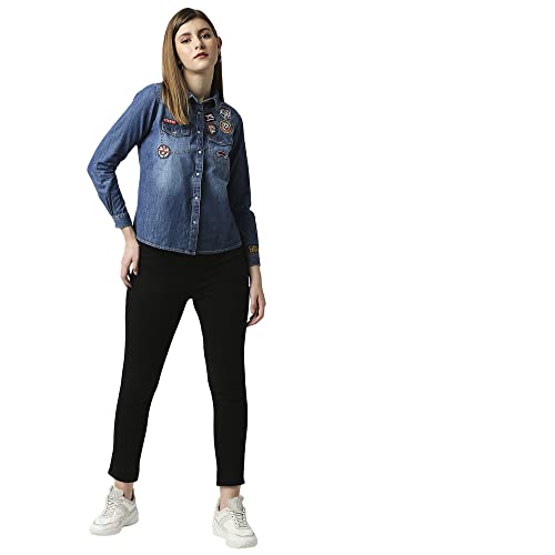 Image of Pepe Jeans Women's Dion Skinny Fit High Waist Ankle Length Jeans